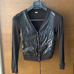 Three dots cardigan with sequins